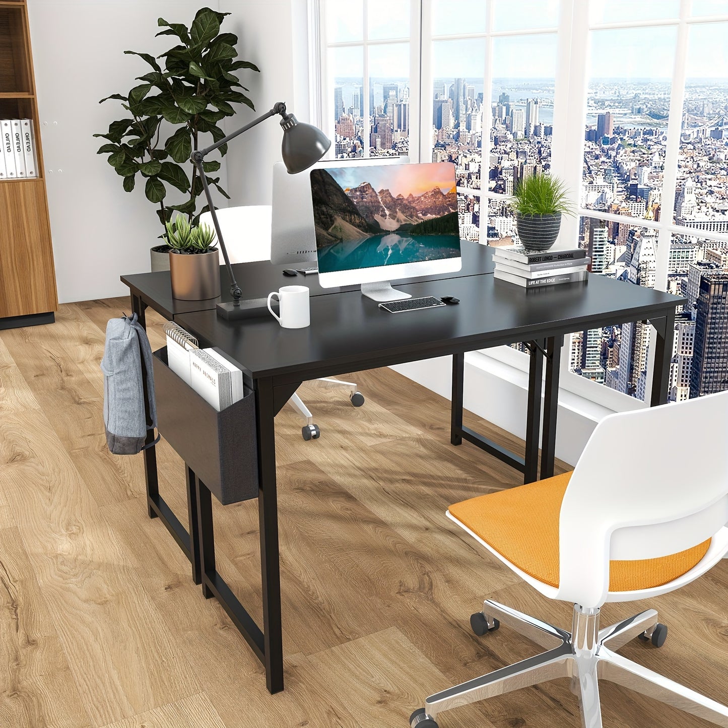 Desk with Storage Hook Bag