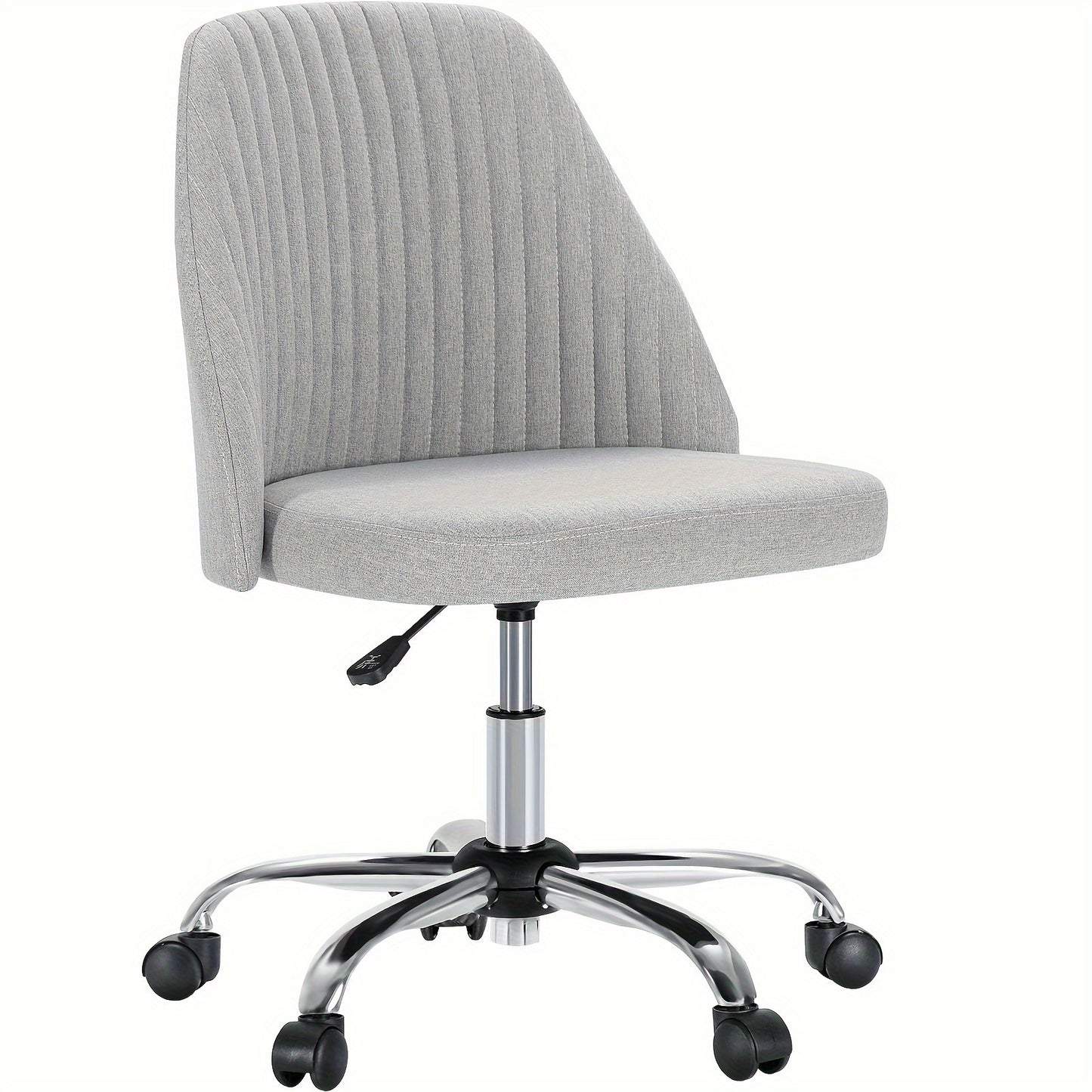 Armless Fabric Swivel Chair
