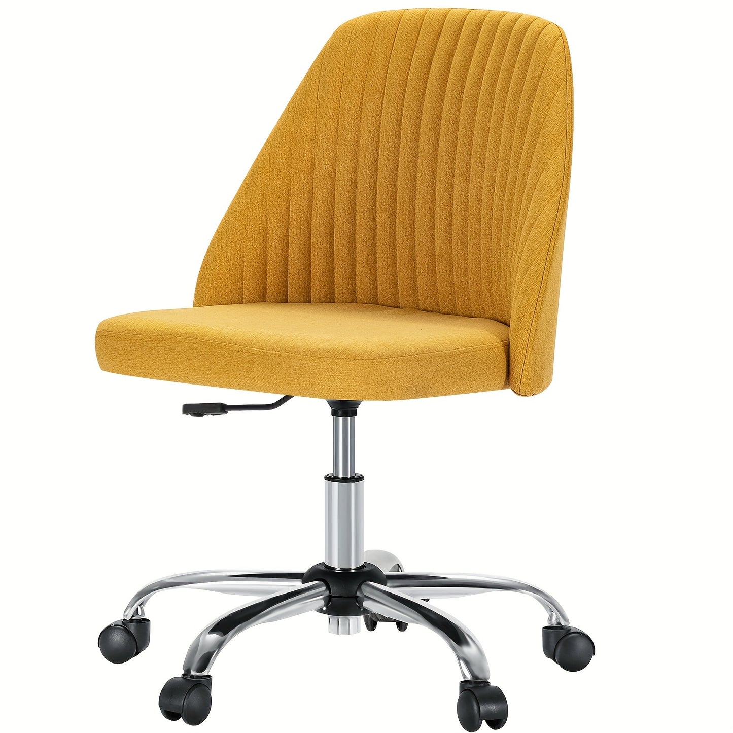 Armless Fabric Swivel Chair