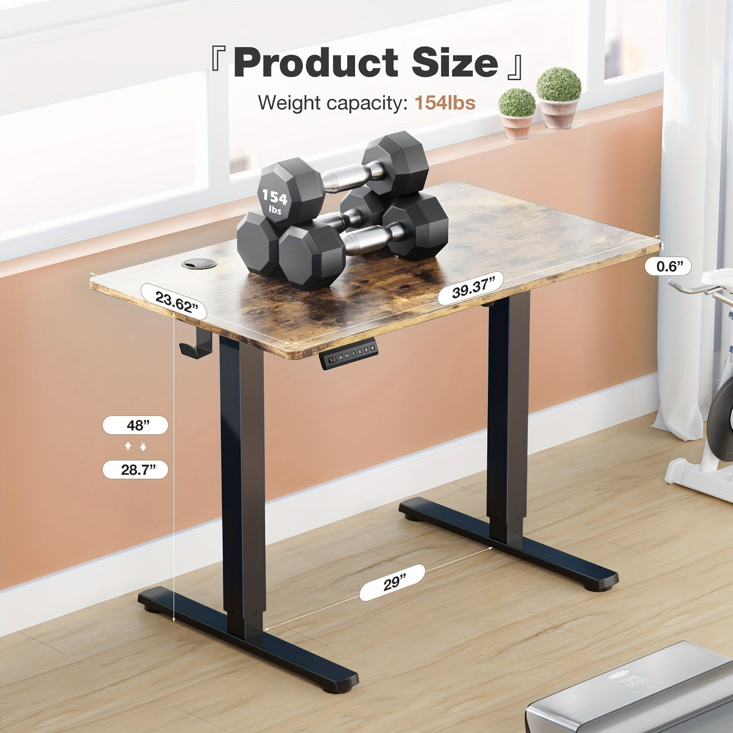 63 Inch Electric Standing Desk