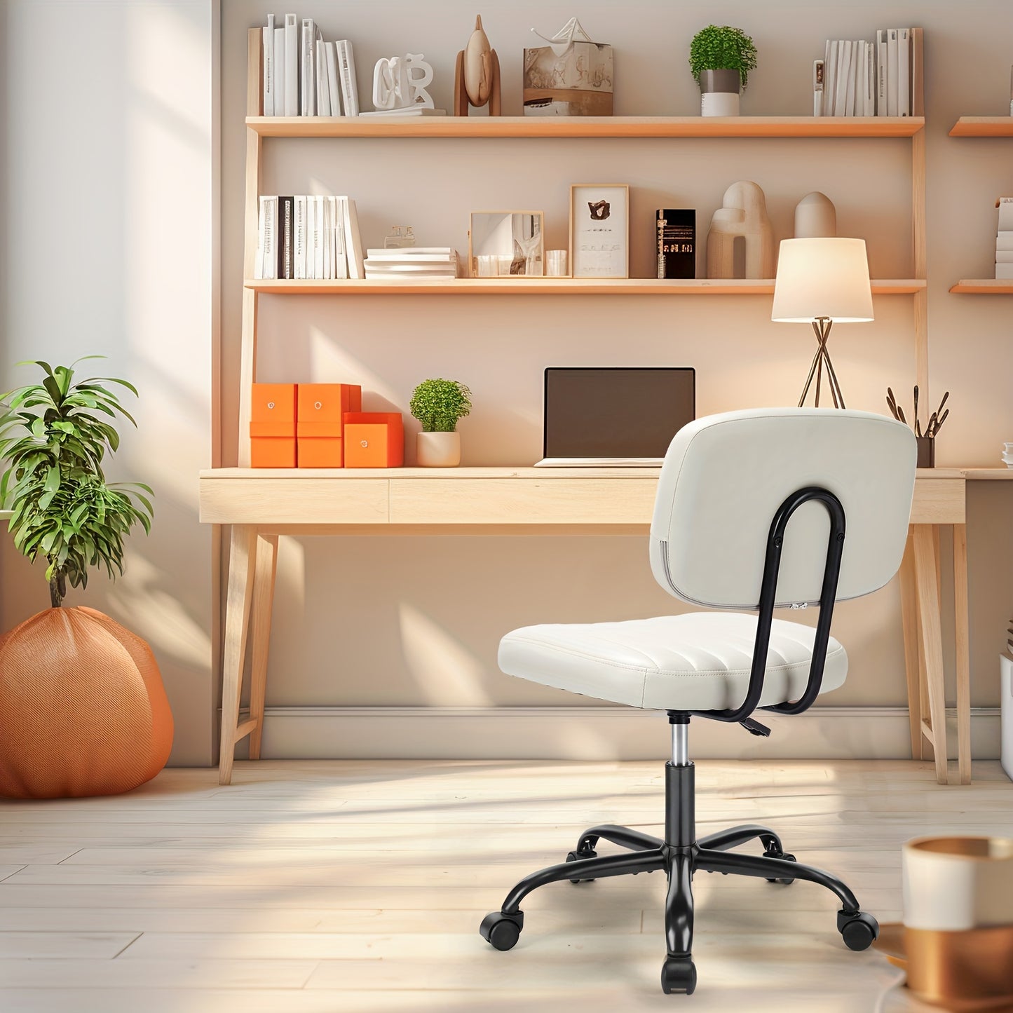 Armless Compact Office Chair