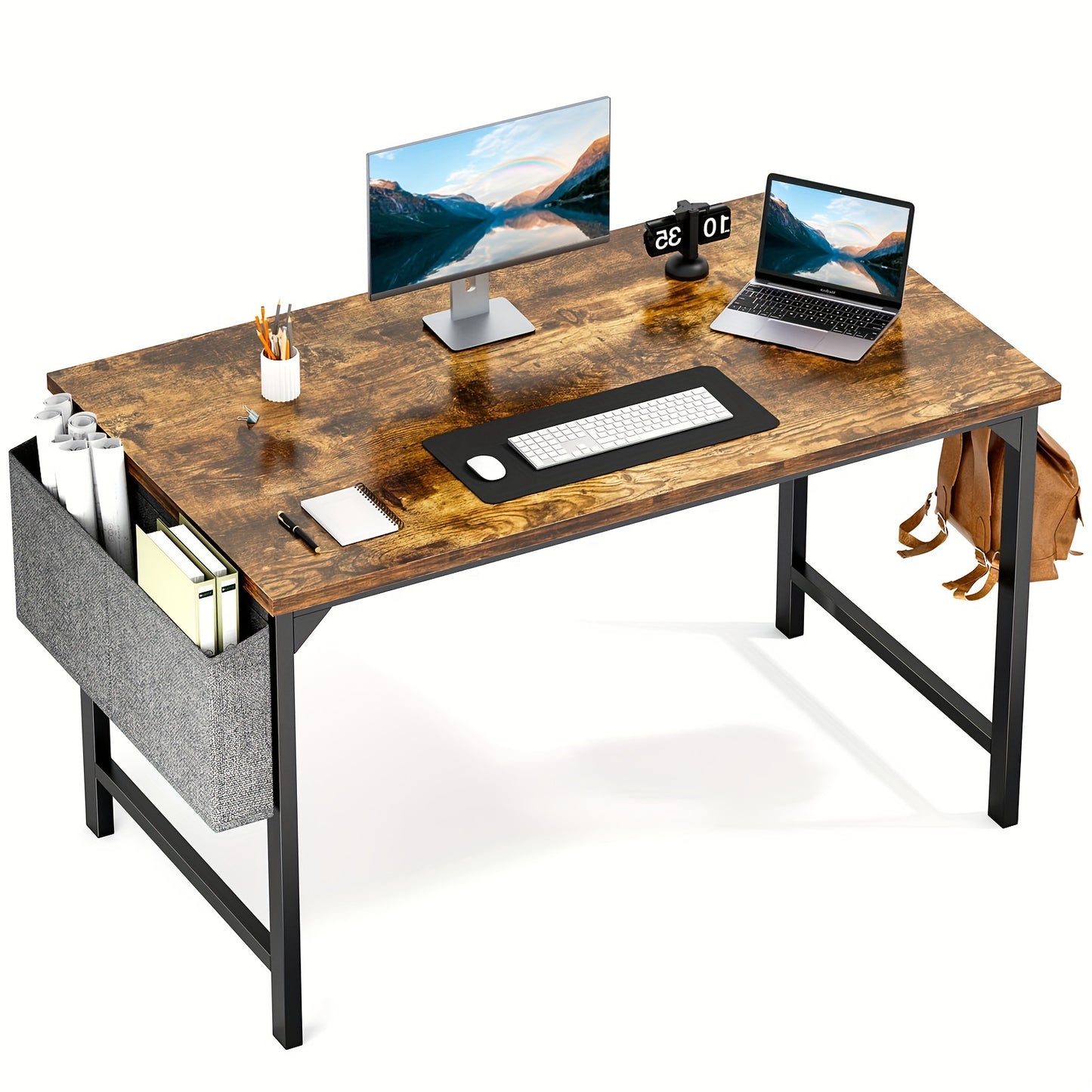 Desk with Storage Hook Bag