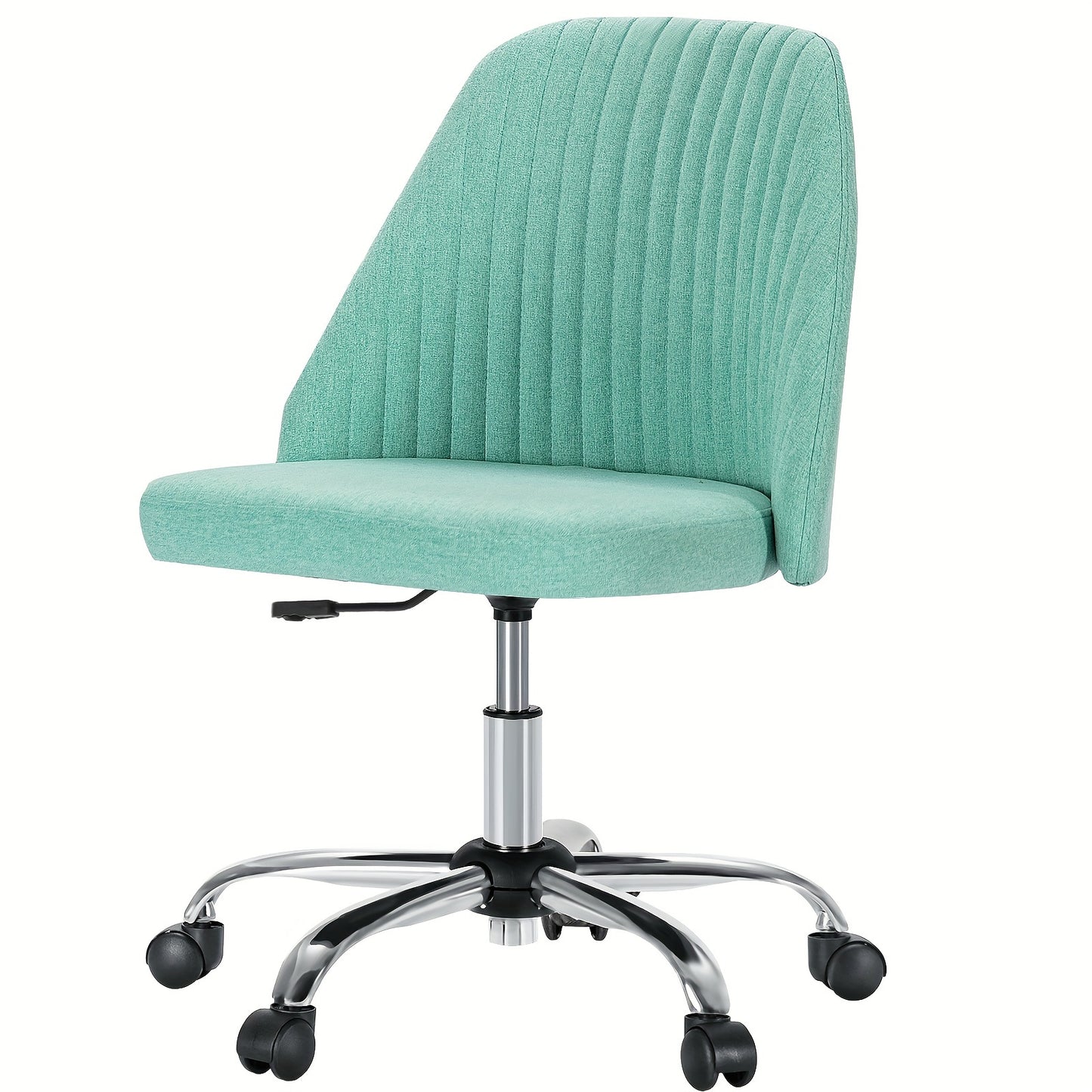 Armless Fabric Swivel Chair