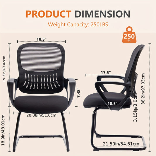 Sled Base Mesh Chair