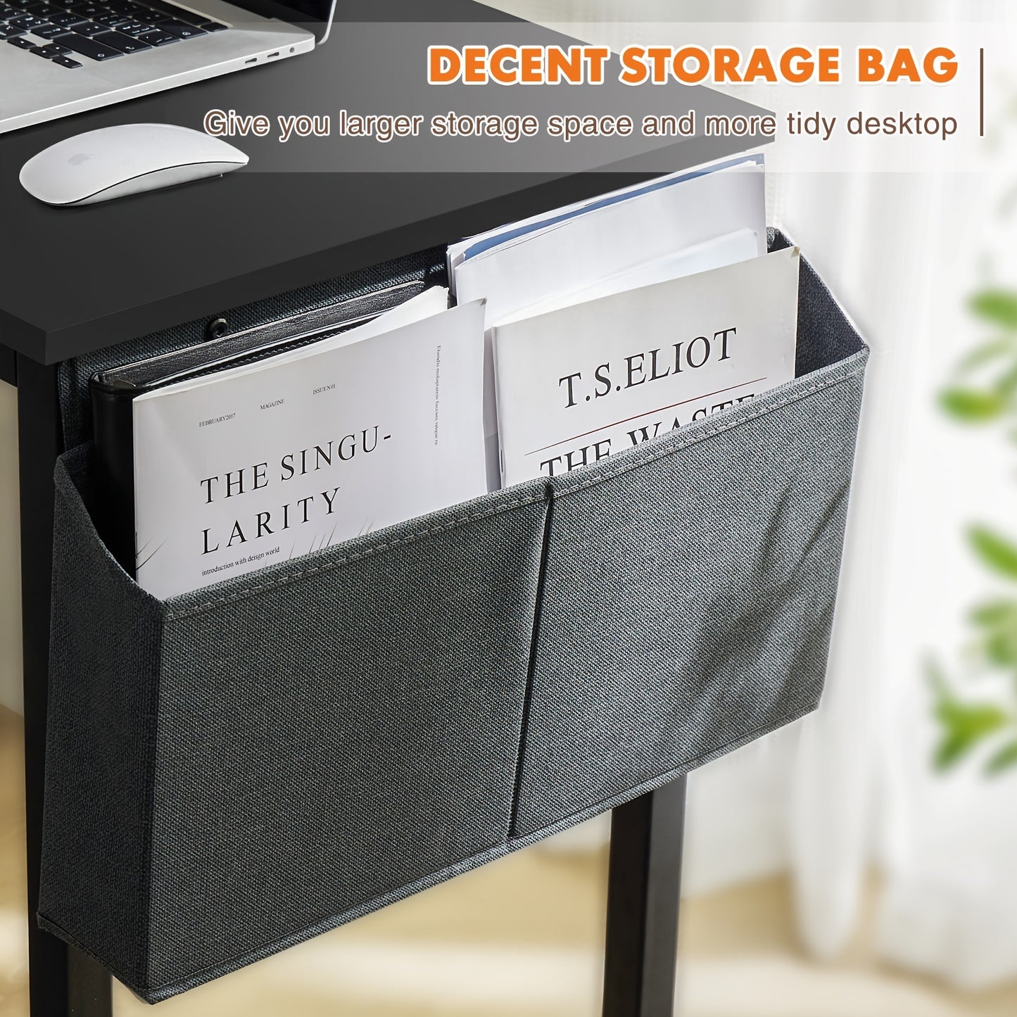 Desk with Storage Hook Bag