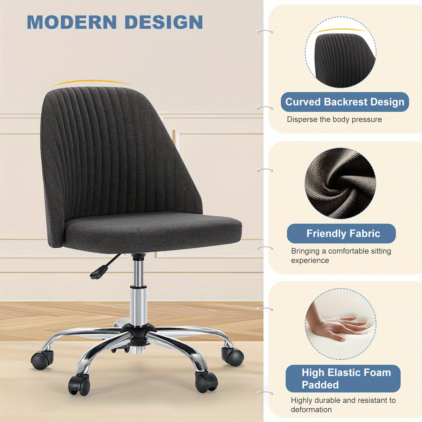 Modern Vanity Desk Chair