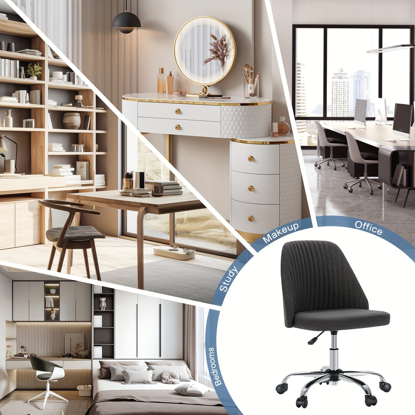 Modern Vanity Desk Chair