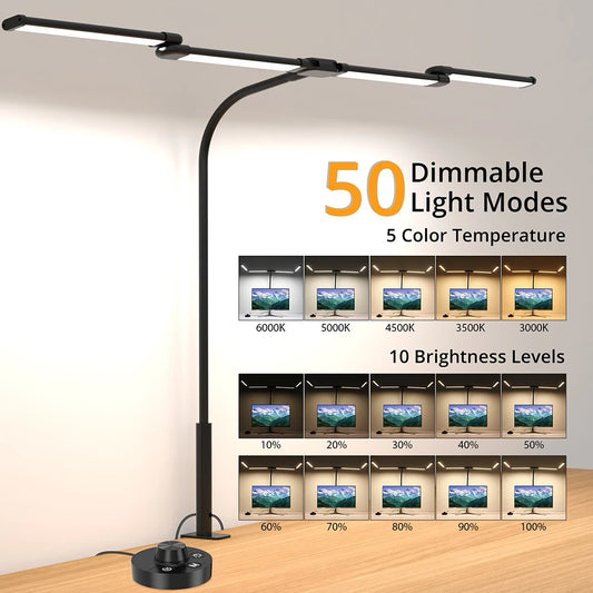 24W Clamp LED Desk Lamp