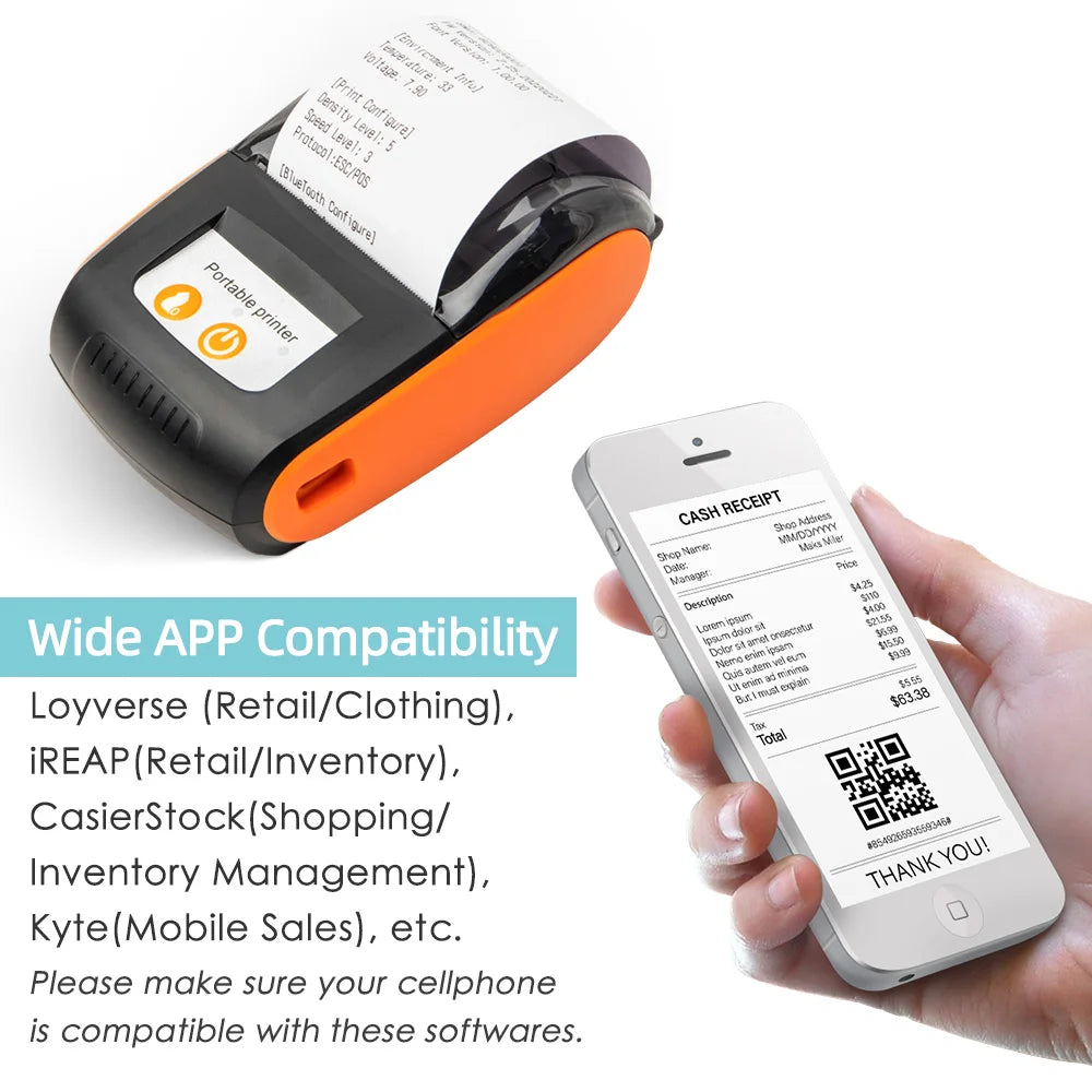 58mm Portable Receipt Printer