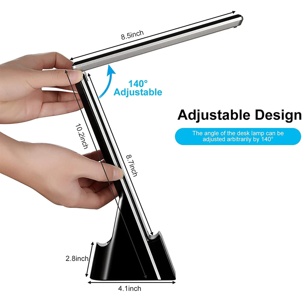 LED Desk Lamp with Clock