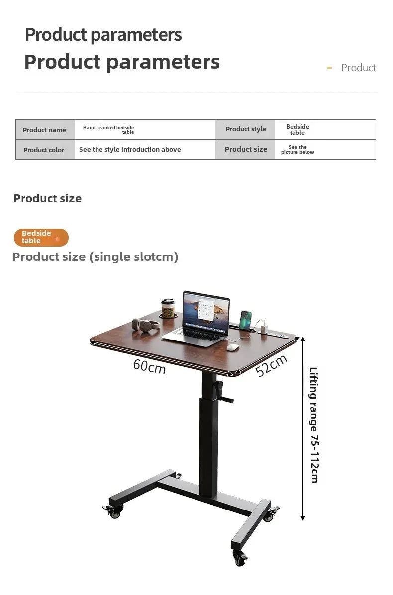Mobile Height Adjustable Desk
