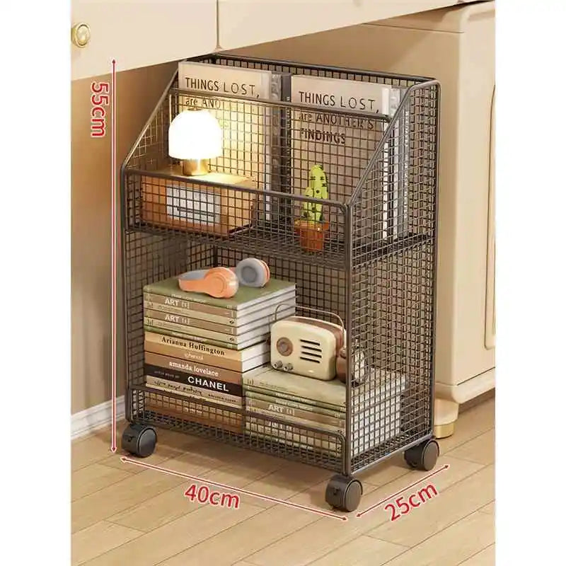 Under-Desk Metal Bookcase