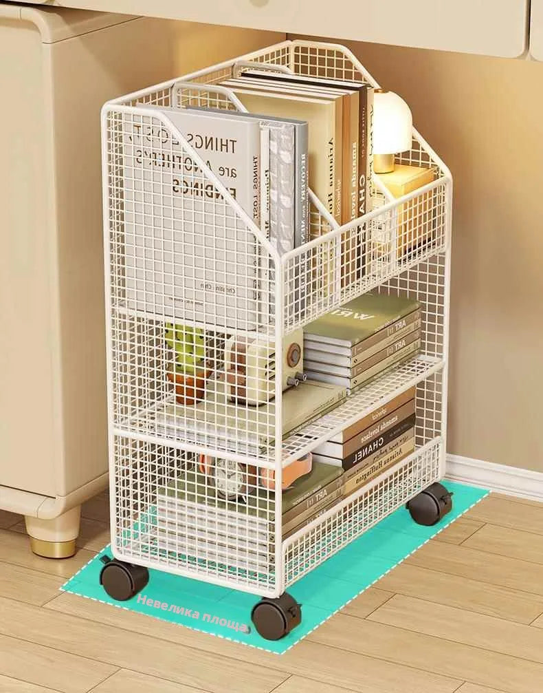 Under-Desk Metal Bookcase