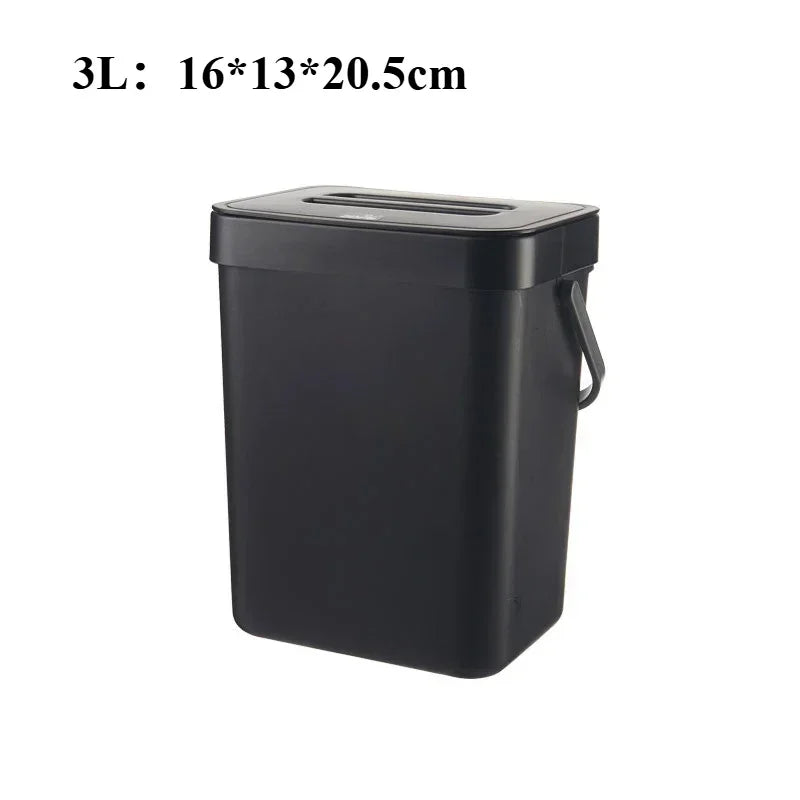 Compact Quiet-Close Trash Can
