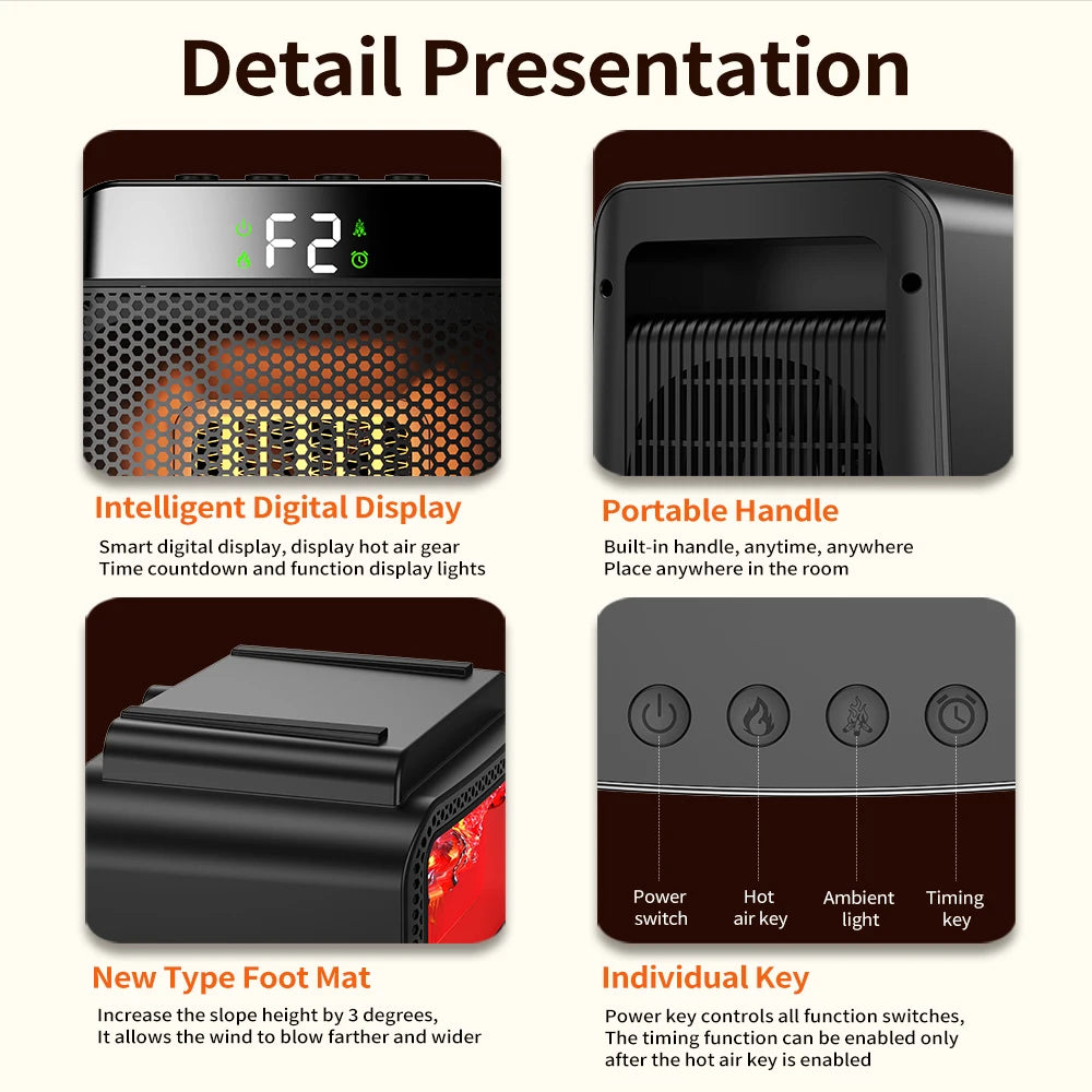 Portable PTC Space Heater