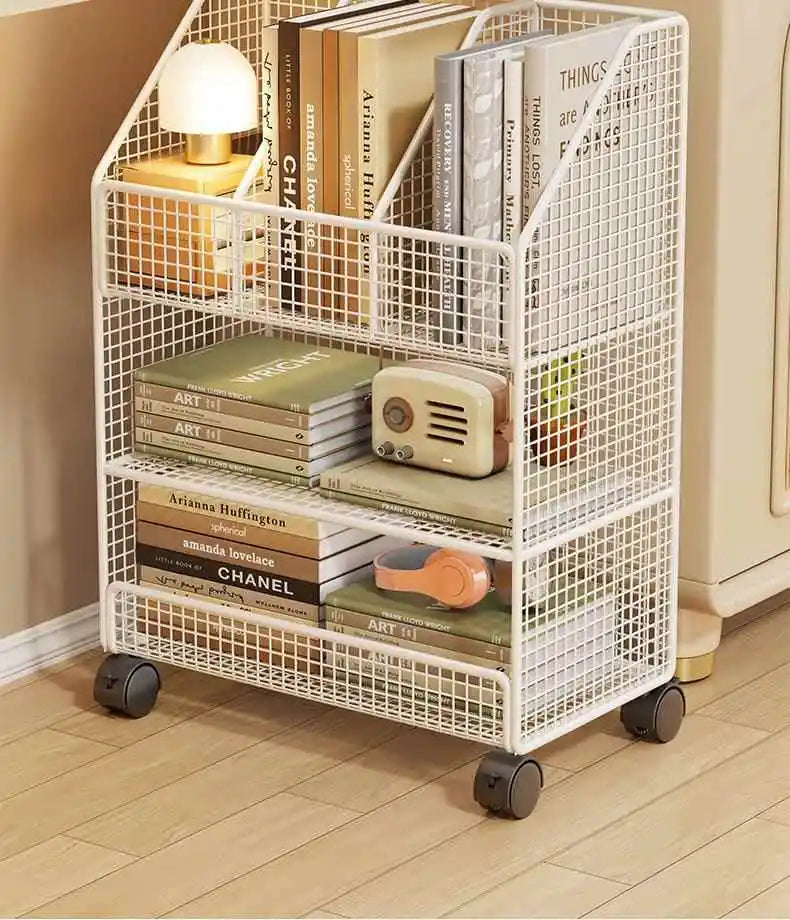 Under-Desk Metal Bookcase