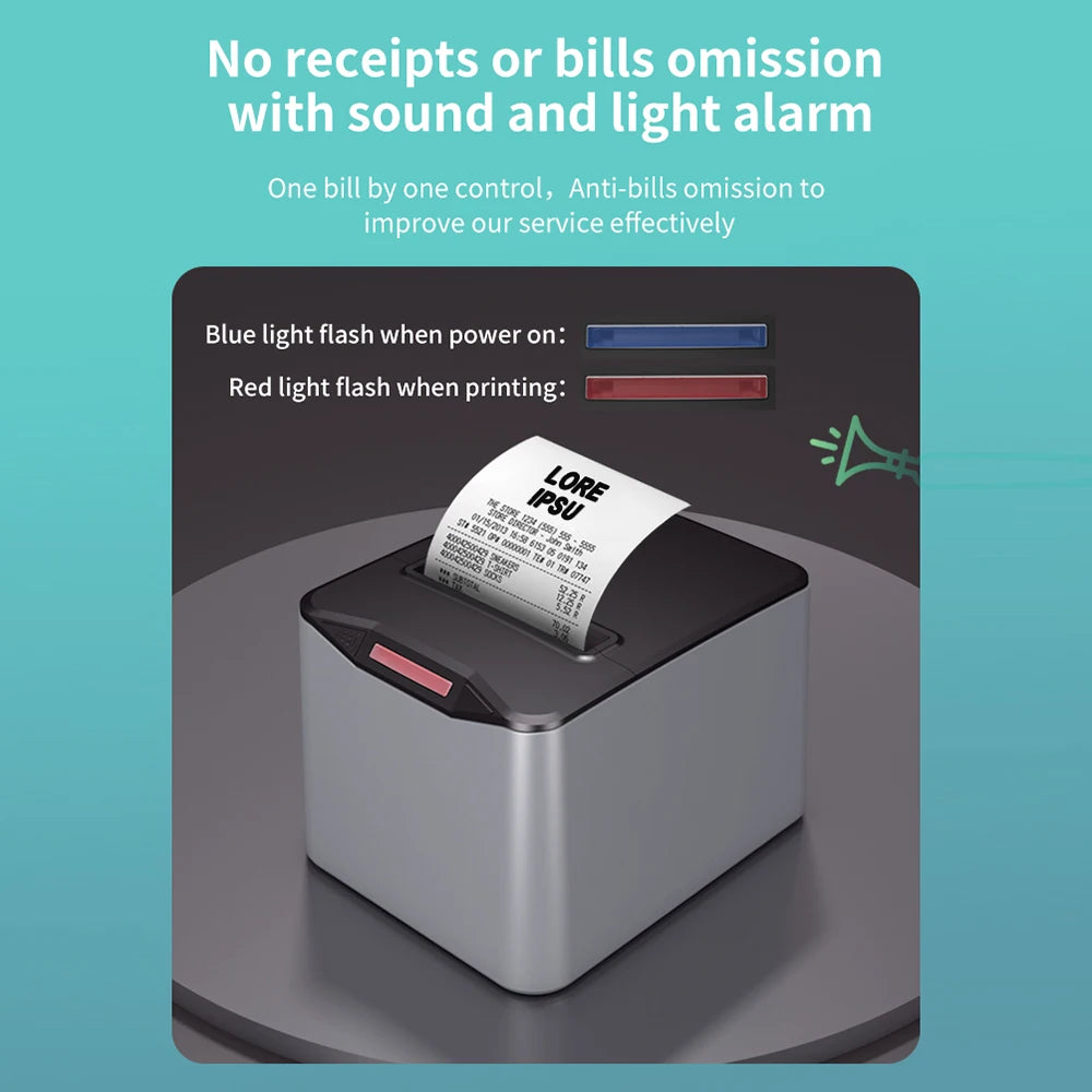 Wireless Wall-Mount Receipt Printer