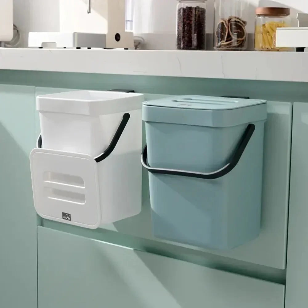 Compact Quiet-Close Trash Can