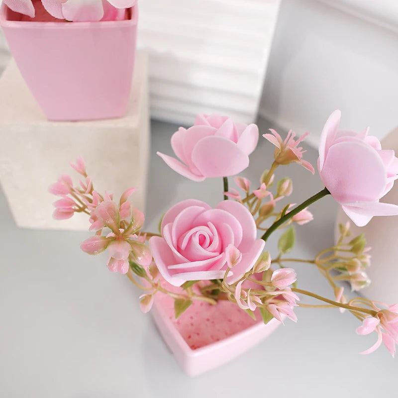 Mini Artificial Flower Pot