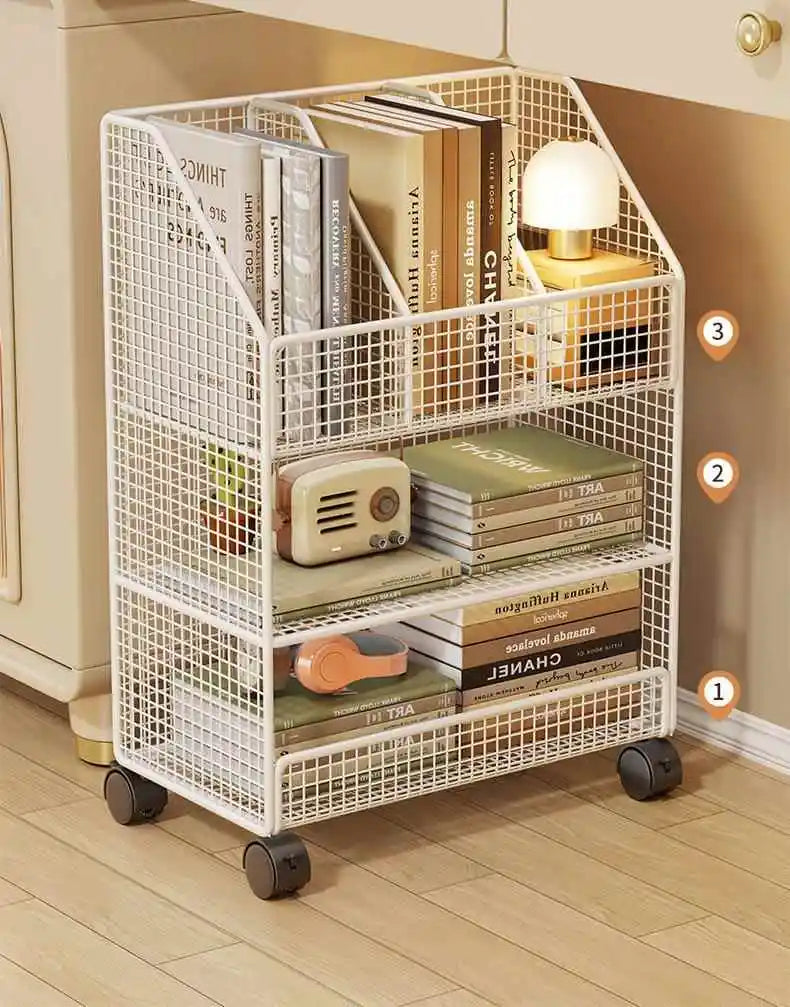 Under-Desk Metal Bookcase