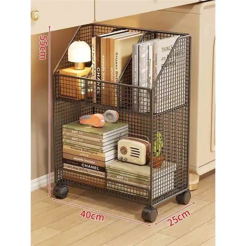 Under-Desk Metal Bookcase
