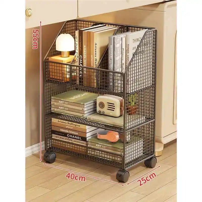 Under-Desk Metal Bookcase