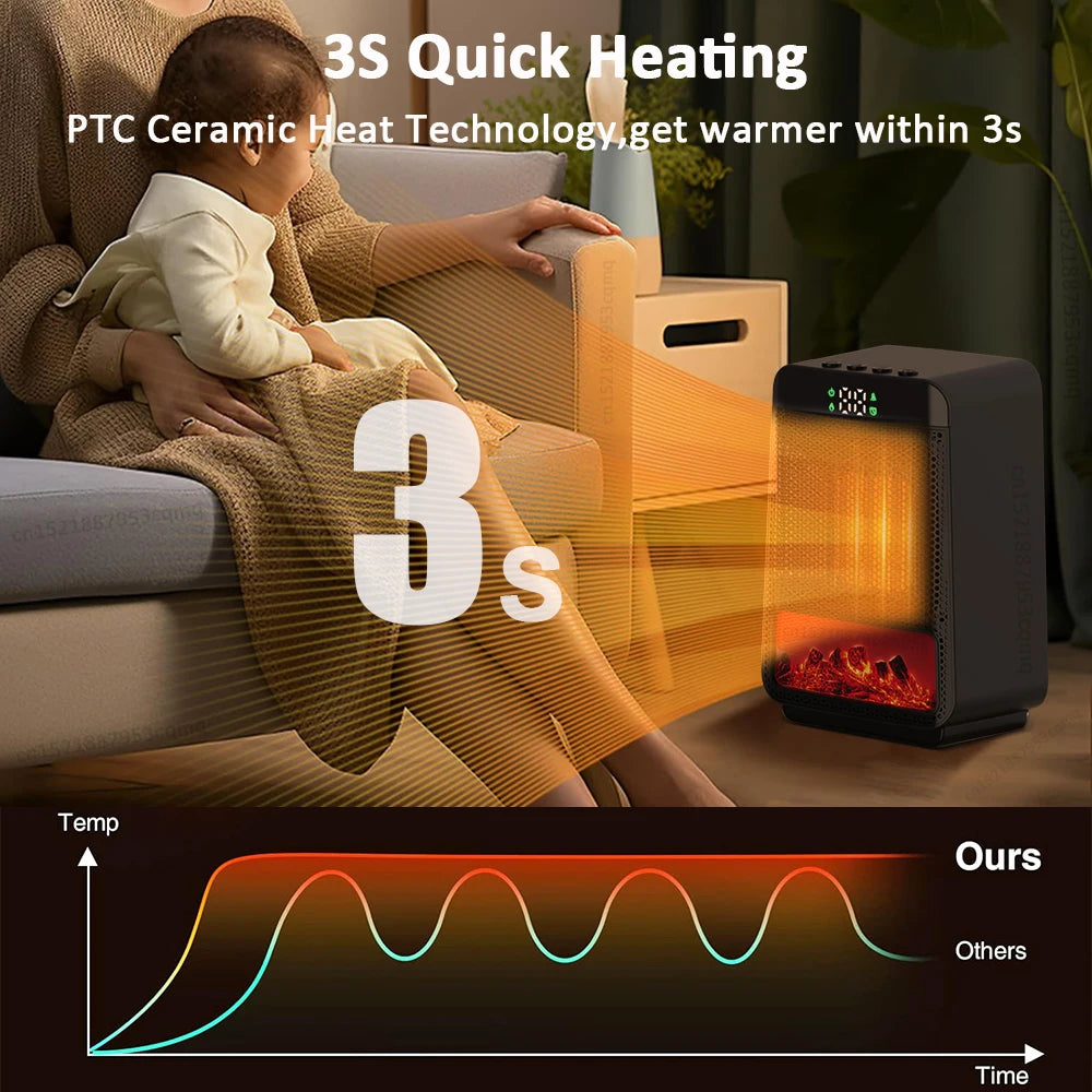 Smart PTC Desk Heater