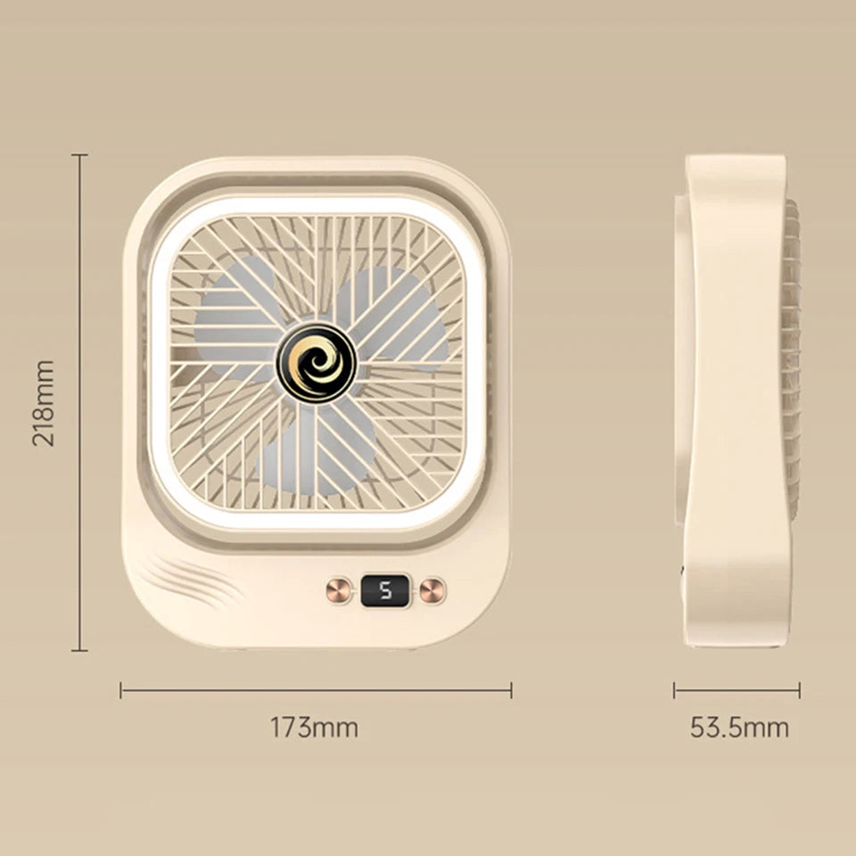 Rechargeable LED Mini Desk Fan