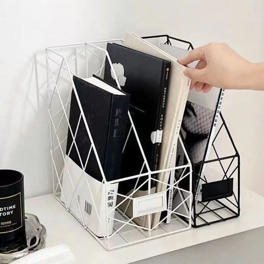 Metal Mesh Desktop File Shelf