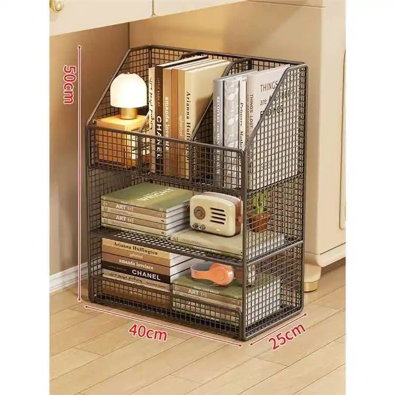 Under-Desk Metal Bookcase