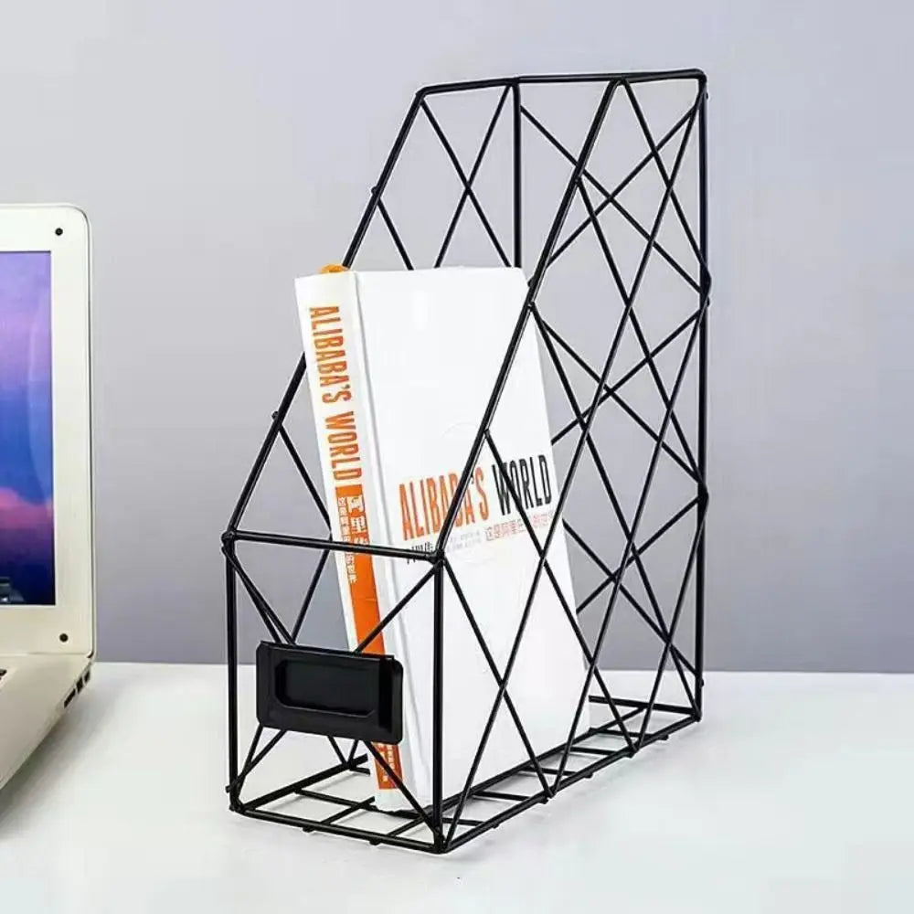 Metal Mesh Desktop File Shelf