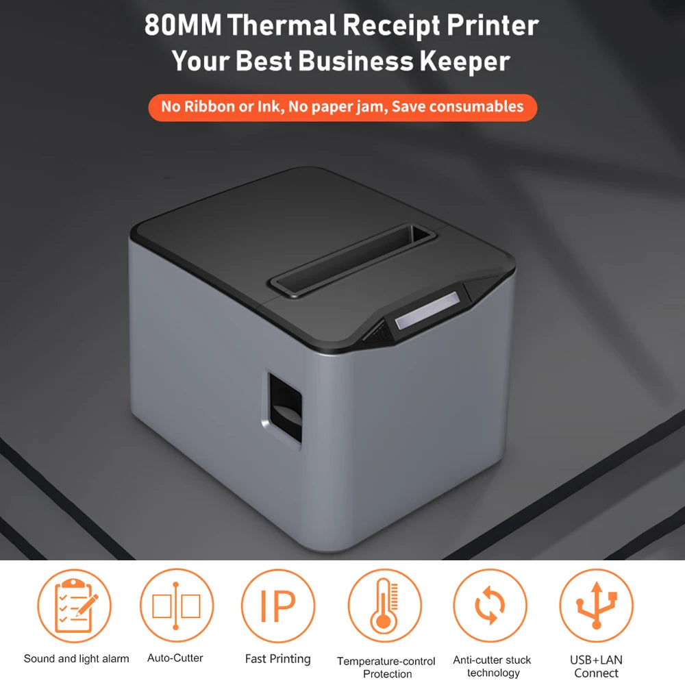 Wireless Wall-Mount Receipt Printer