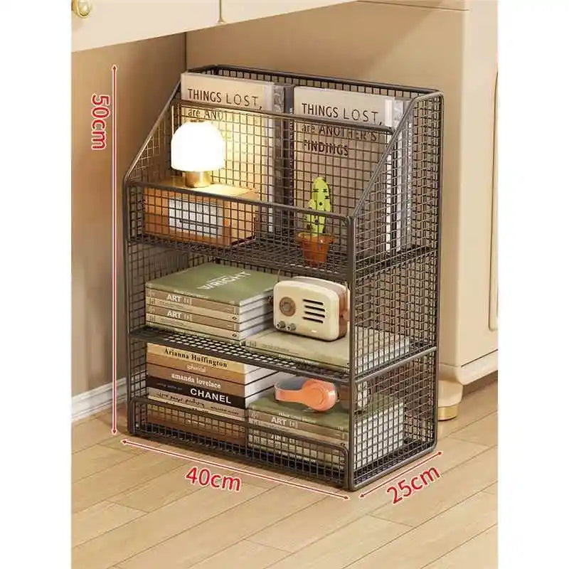 Under-Desk Metal Bookcase