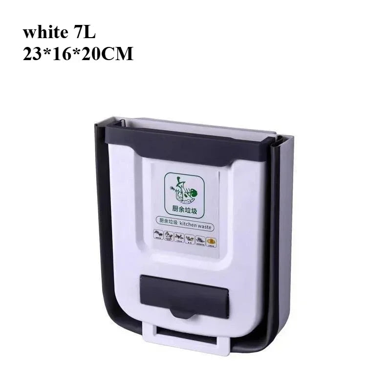 Compact Quiet-Close Trash Can