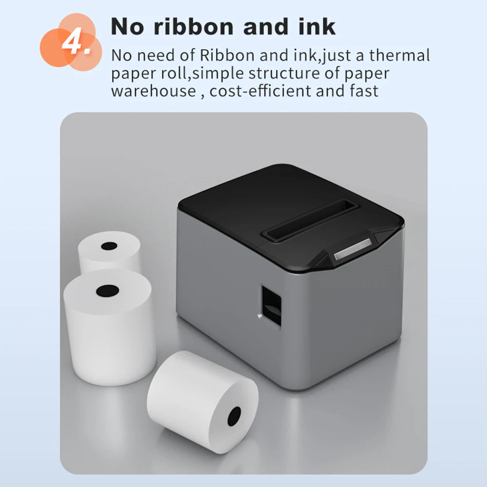 Wireless Wall-Mount Receipt Printer