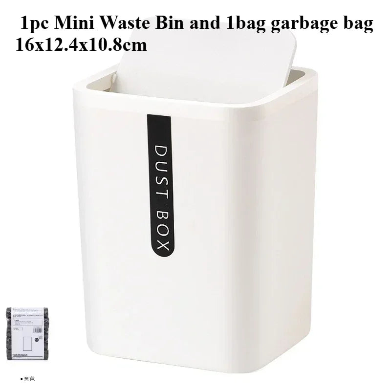 Compact Quiet-Close Trash Can