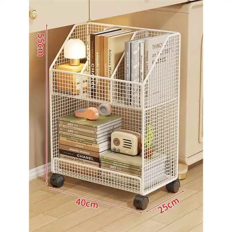 Under-Desk Metal Bookcase
