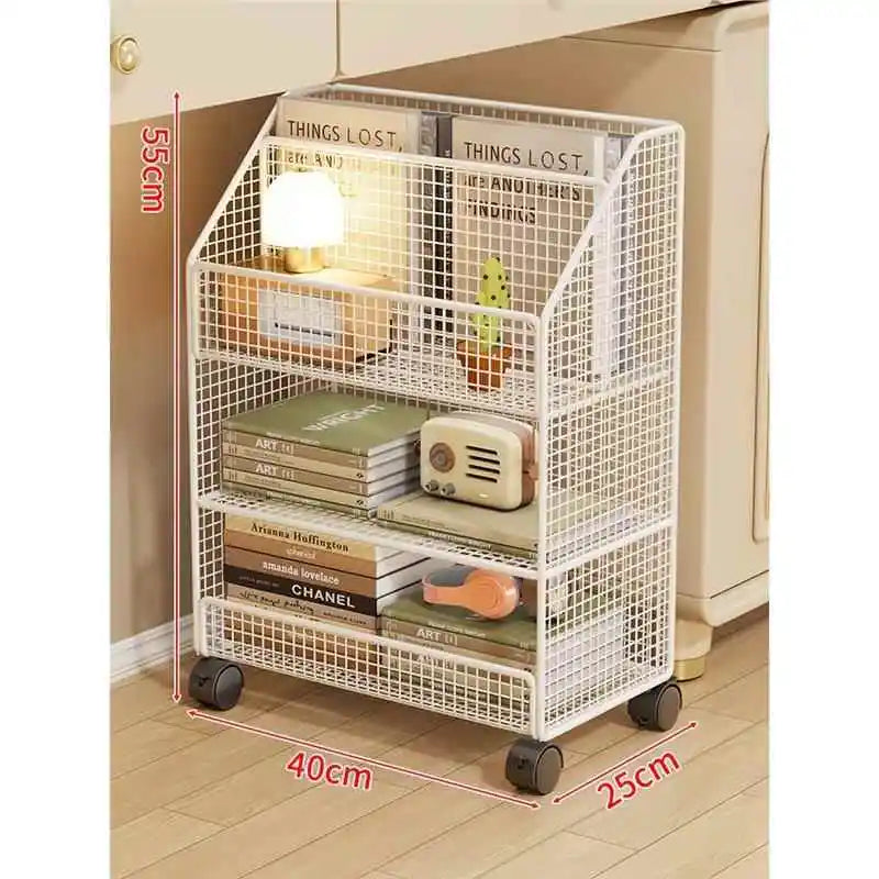 Under-Desk Metal Bookcase