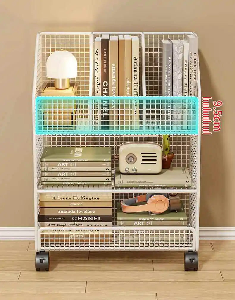Under-Desk Metal Bookcase
