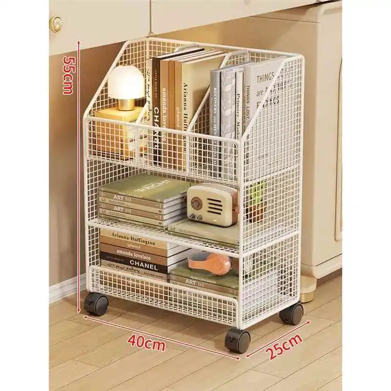 Under-Desk Metal Bookcase
