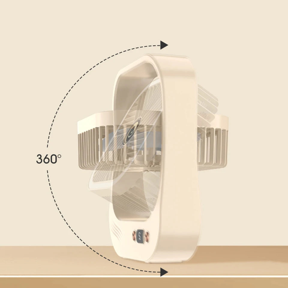 Rechargeable LED Mini Desk Fan
