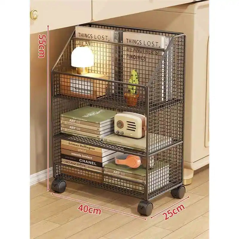 Under-Desk Metal Bookcase