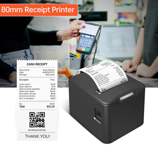 Wireless Wall-Mount Receipt Printer