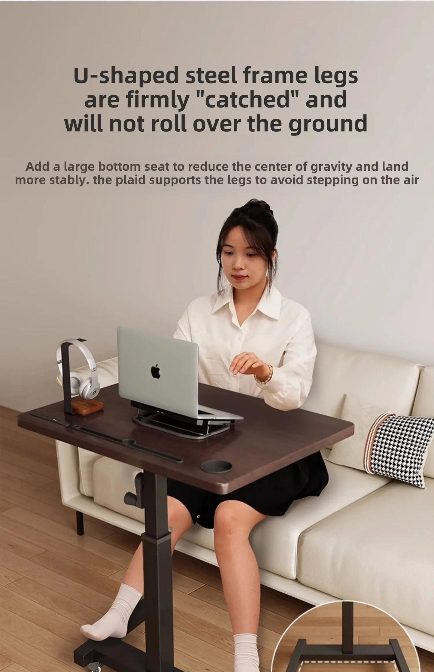 Mobile Height Adjustable Desk