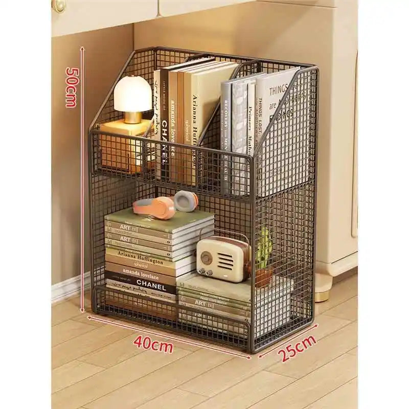Under-Desk Metal Bookcase