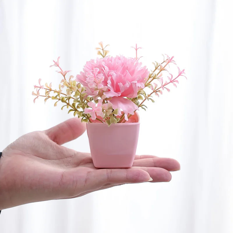 Mini Artificial Flower Pot