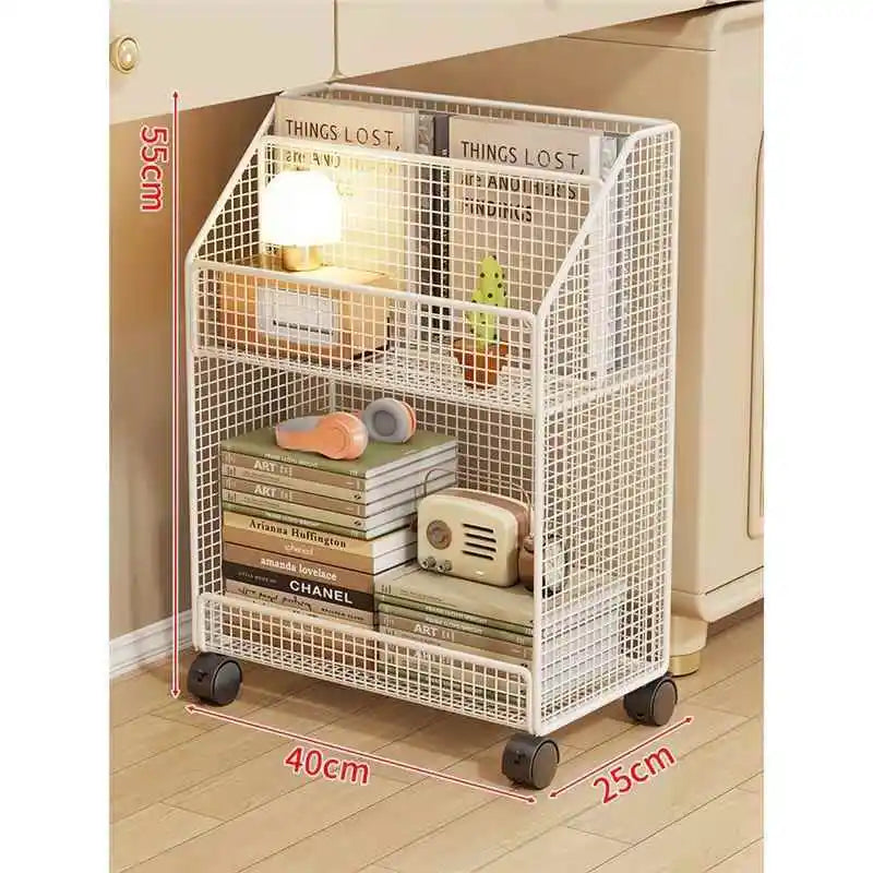Under-Desk Metal Bookcase