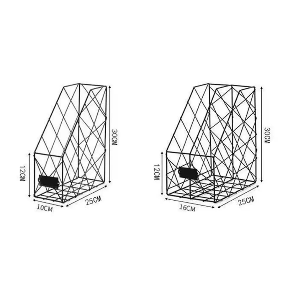 Metal Mesh Desktop File Shelf