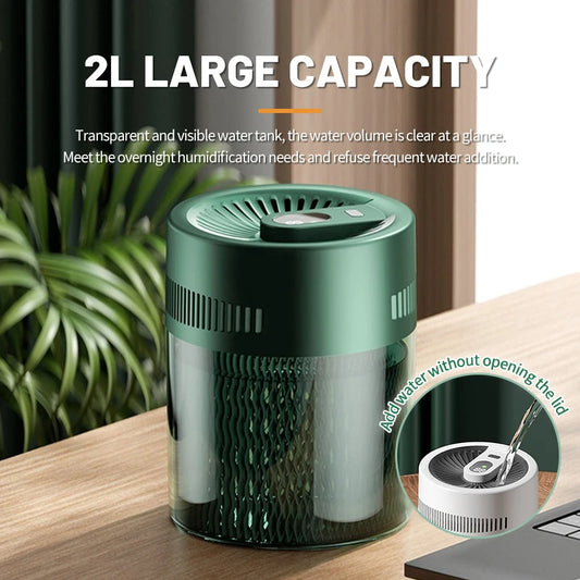 2L USB Dual Spray Humidifier