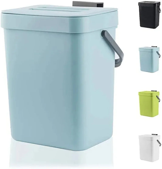 Compact Quiet-Close Trash Can